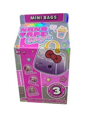 Nano Tape Magic Mini Bags Craft Kit With Slime Jewels and Beads For Kids Aged 6+
